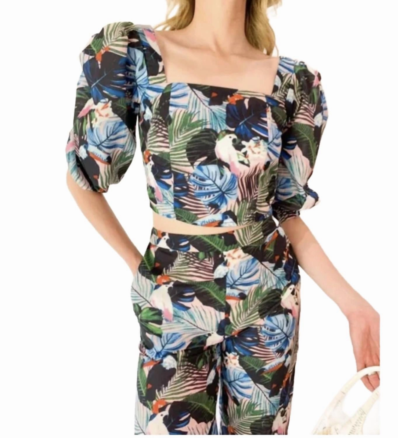Toucan Jungle Set In Blue