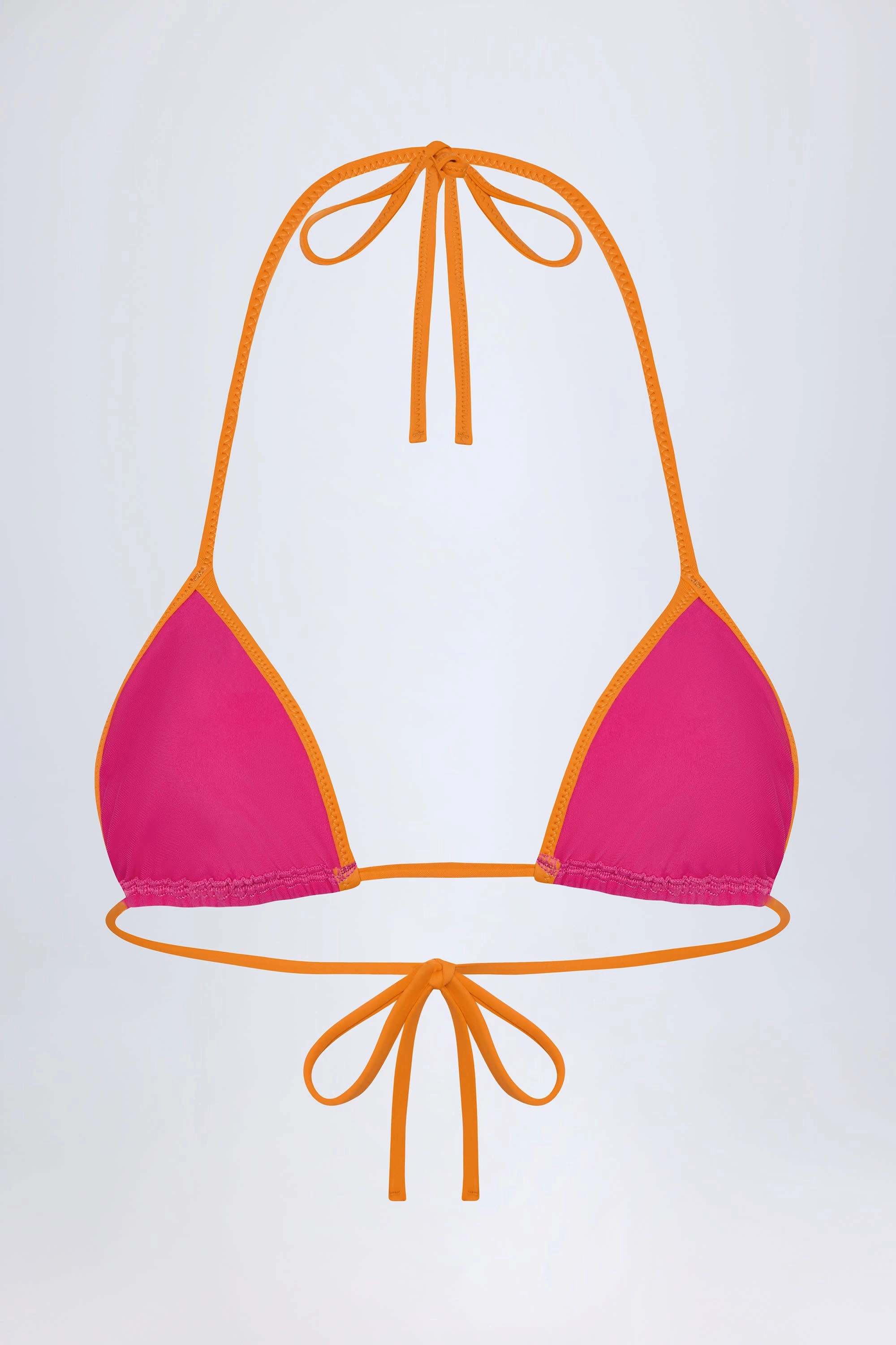 Triangle Bikini Top in Fuchsia