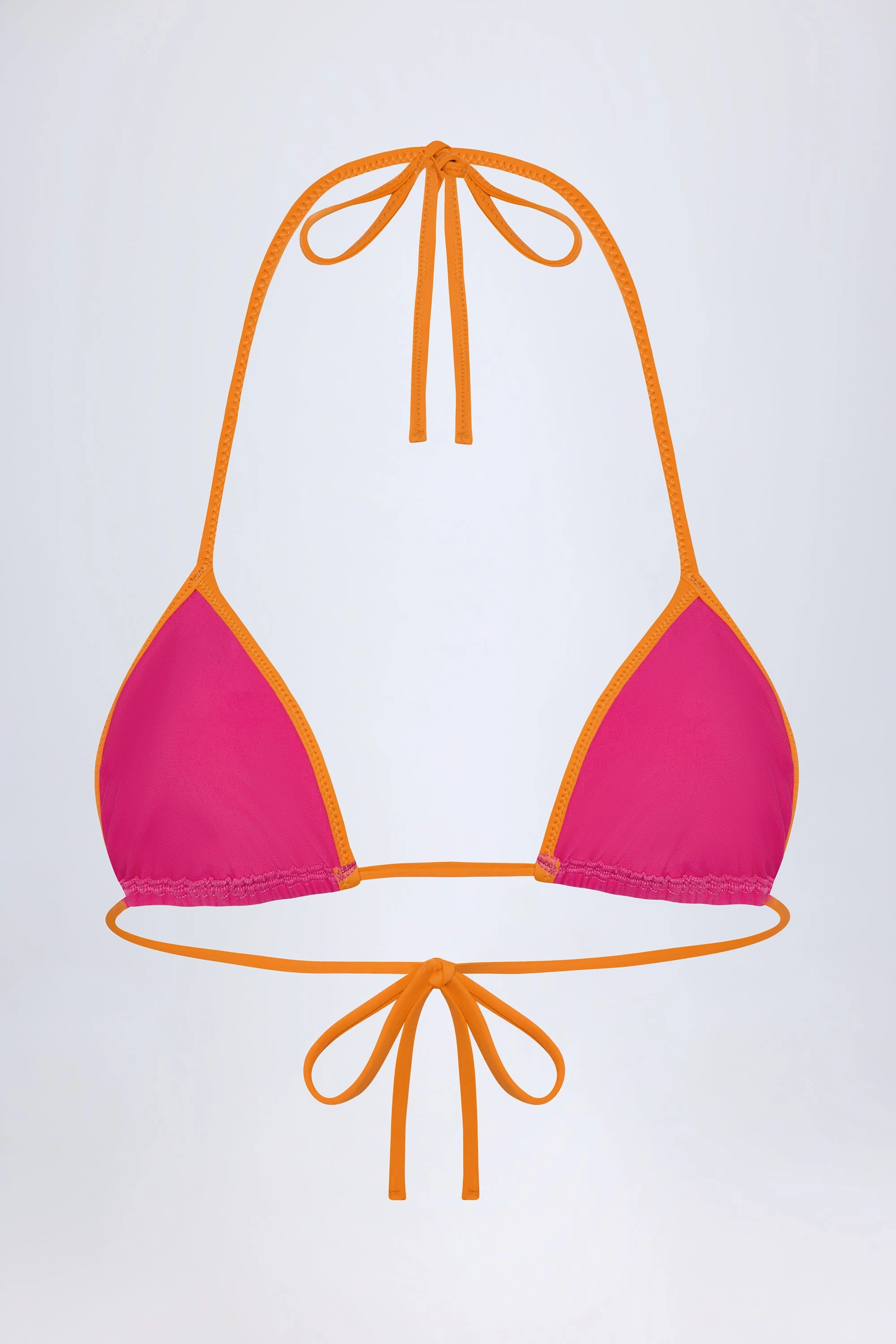 Triangle Bikini Top in Fuchsia