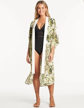 Troppica Kimono - White Swim Womens - bikinis clearance