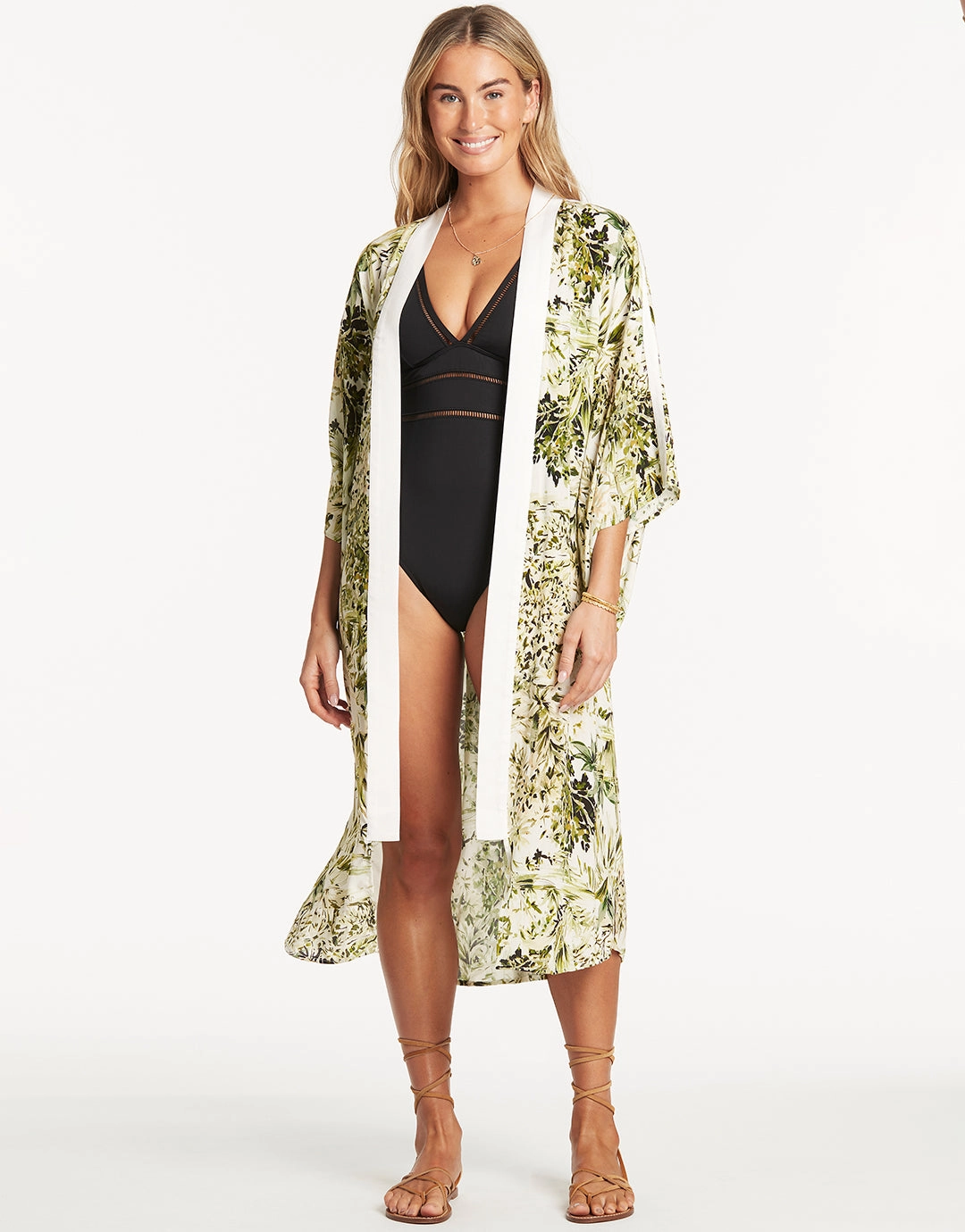 Troppica Kimono - White Swim Womens - bikinis clearance