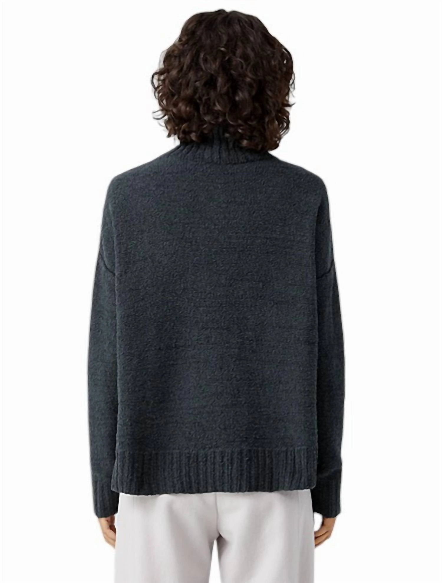Turtle Neck Box Top In Ivy