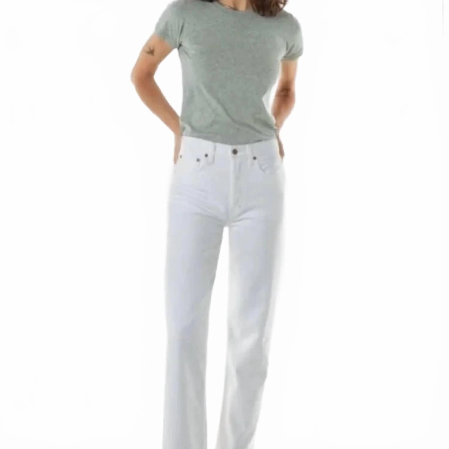 Tyler Vintage Straight Leg Denim Jeans In Light Wash