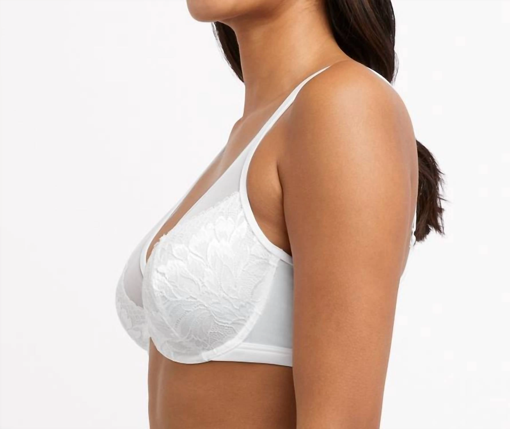 U Lace Minimizer Underwire Bra In White
