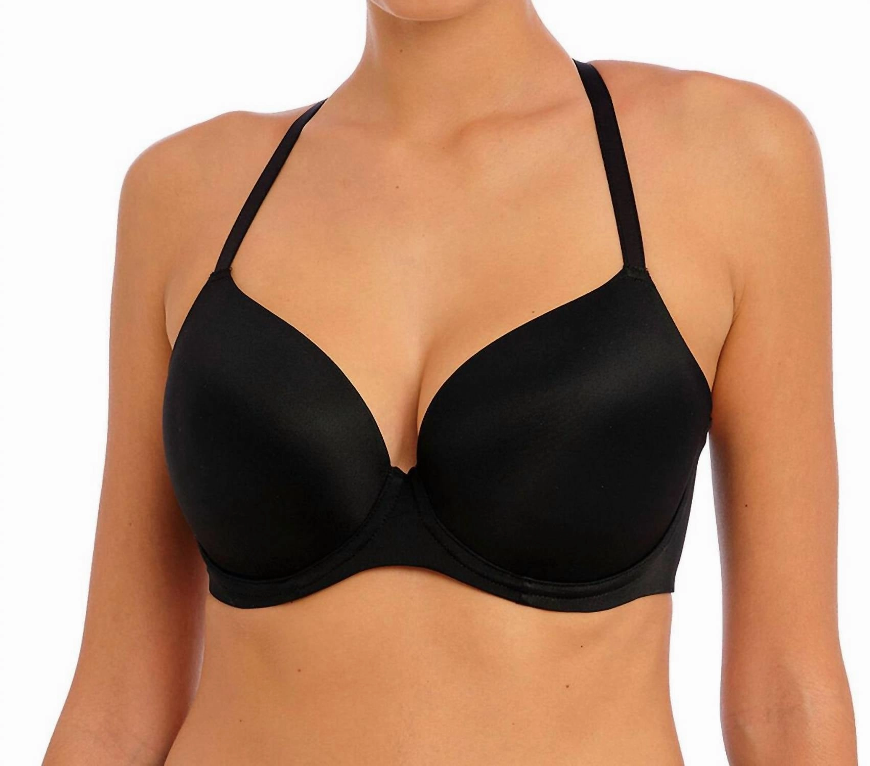 Undetected Underwire Moulded T-Shirt Bra In Black