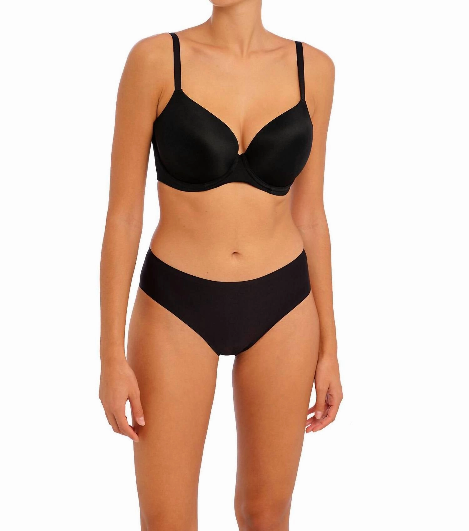 Undetected Underwire Moulded T-Shirt Bra In Black