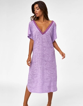 V Back Dress - Lavender Swim Womens - swimwear sale