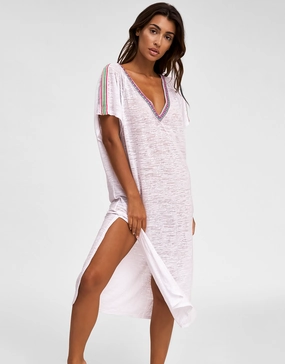 V Back Dress - White Swim Womens - swimwear sale