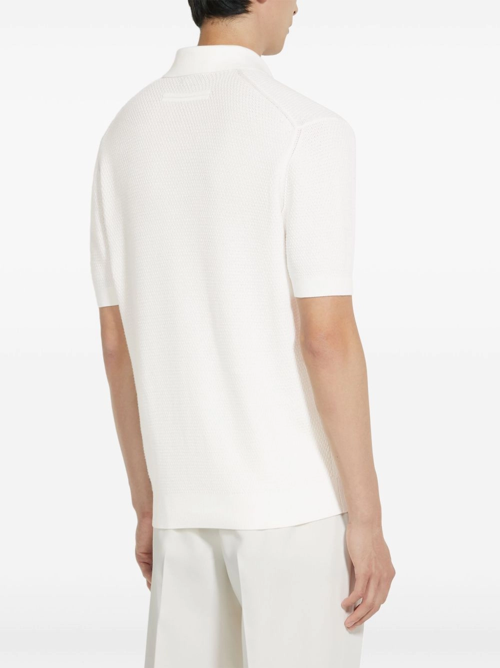 V-Neck Cotton Polo Shirt