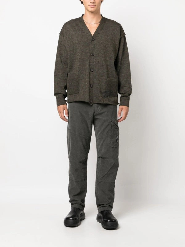 V-Neck Virgin Wool Cardigan