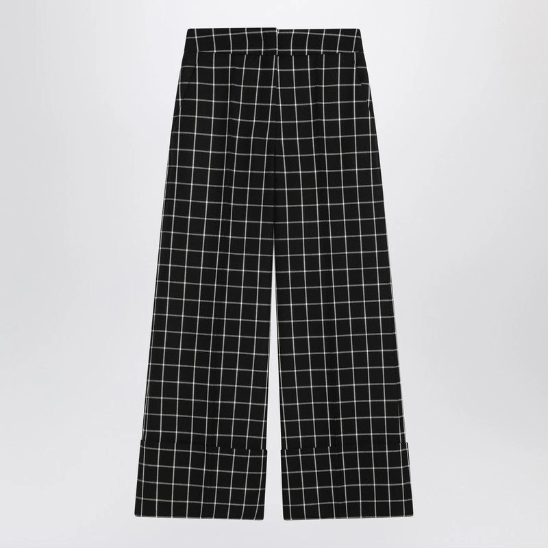 Valentino Women's /ivory Cheque Trousers womens tailored trousers deal