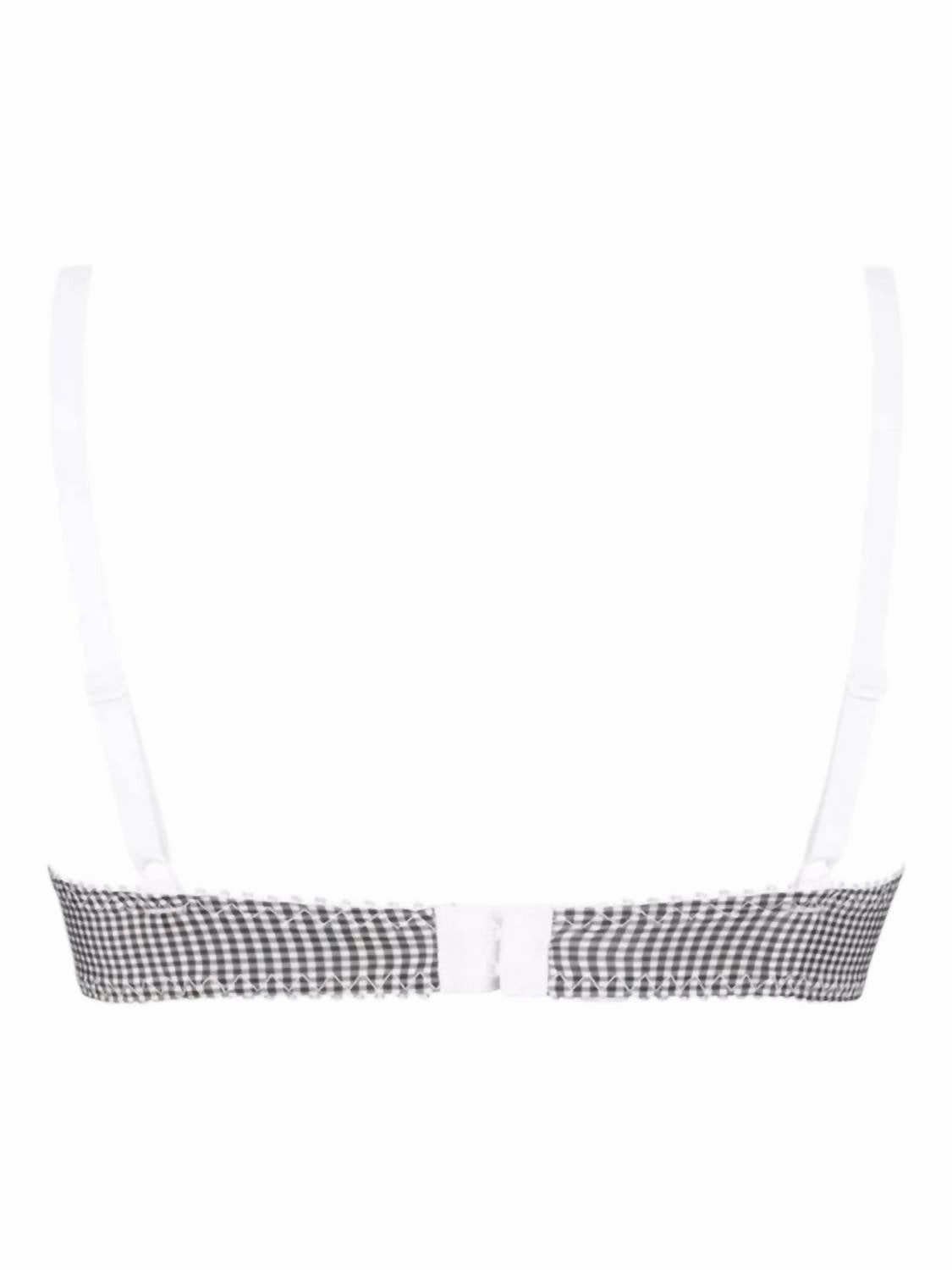Vichy Citadine Three Part Seam Bra In Black/white