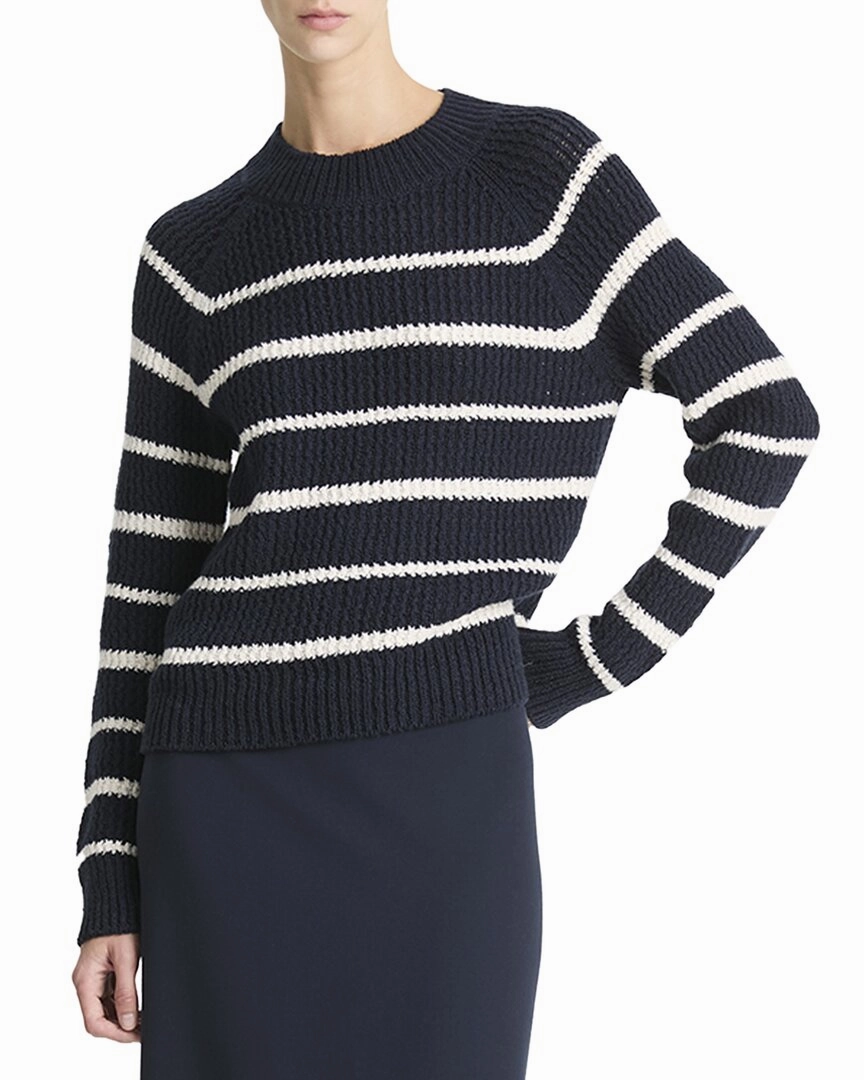 Vince Ribbed Stripe Pullover