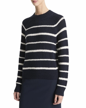 Vince Ribbed Stripe Pullover Tops Womens - camisoles best price