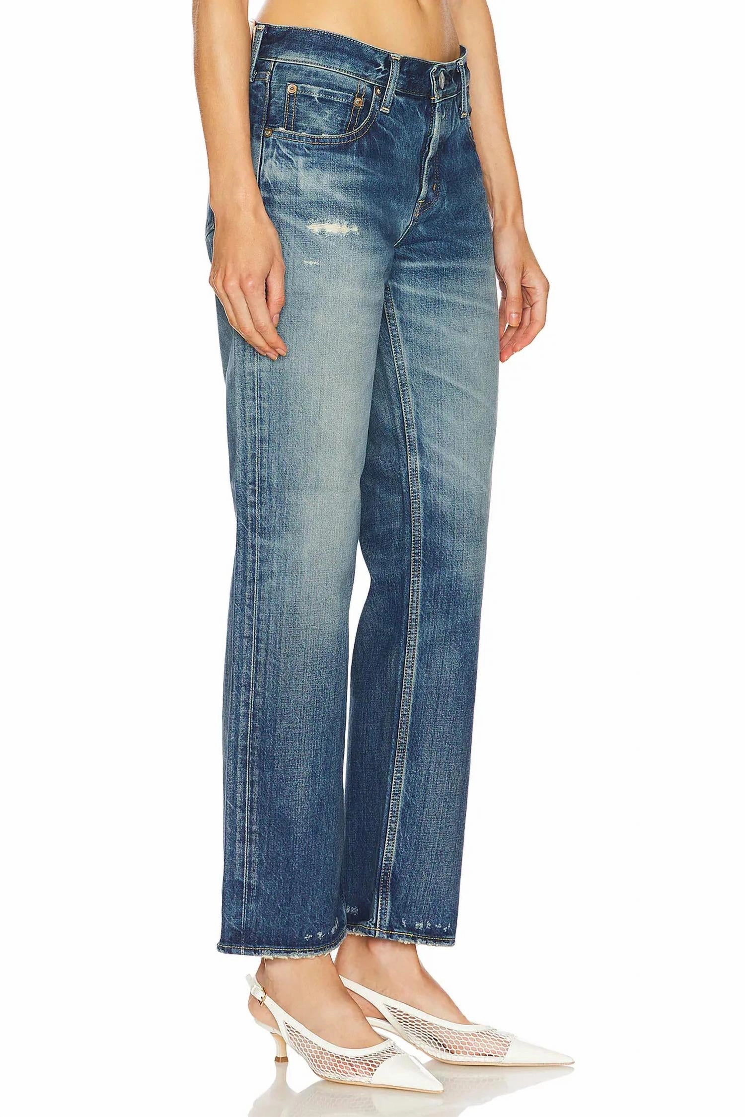 Vintage Straight-Leg Jeans In Blue