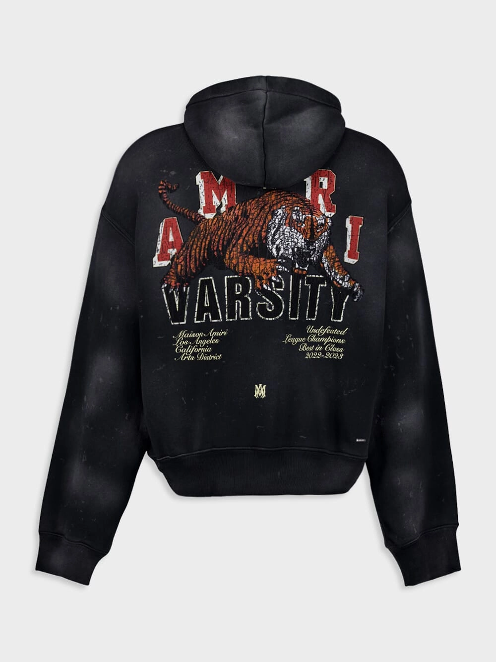 Vintage Tiger Rib-Trimmed Hoodie