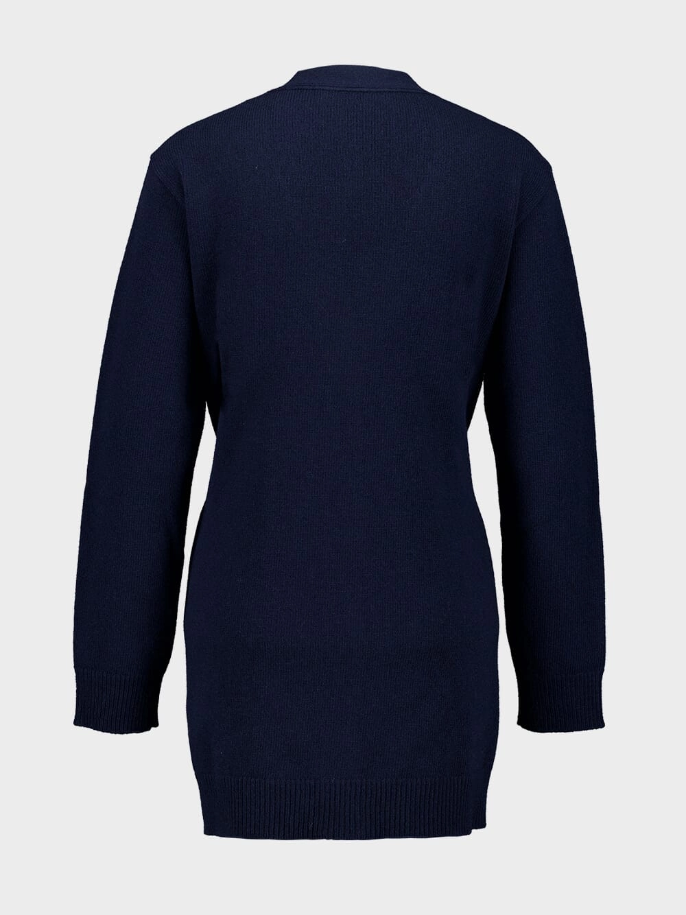 Virgin Wool Cardigan with VLogo Chain