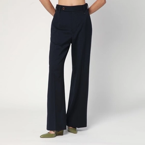 Vivienne Westwood Women's blue Trousers In Wool womens wide-leg pants promo