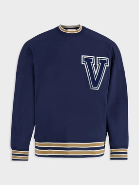 VLogo Crew-Neck Sweatshirt Tops Mens - thermal tops