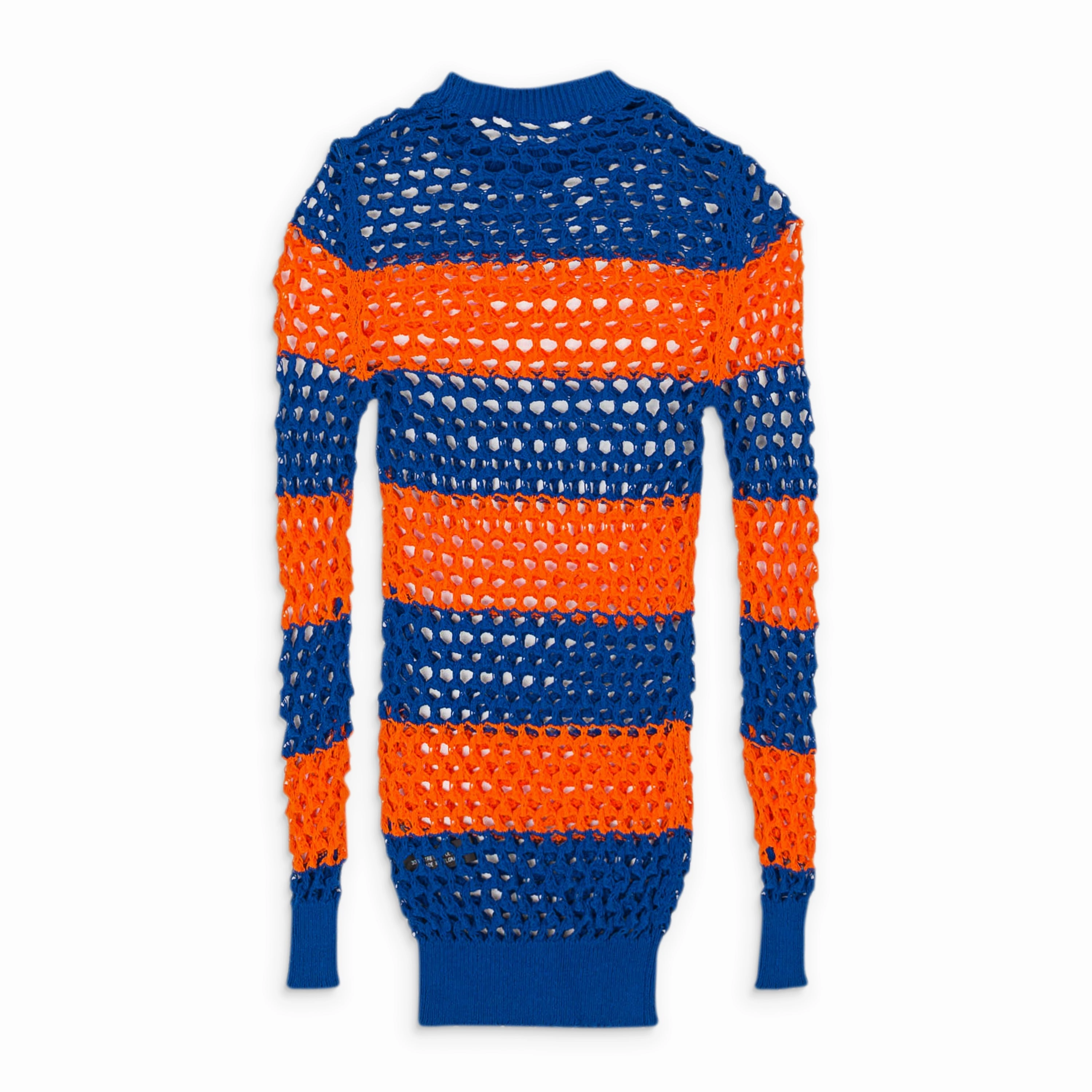 WALTER VAN BEIRENDONCK STRIPED WHALE NET TOP MULTICOLOR T-SHIRT