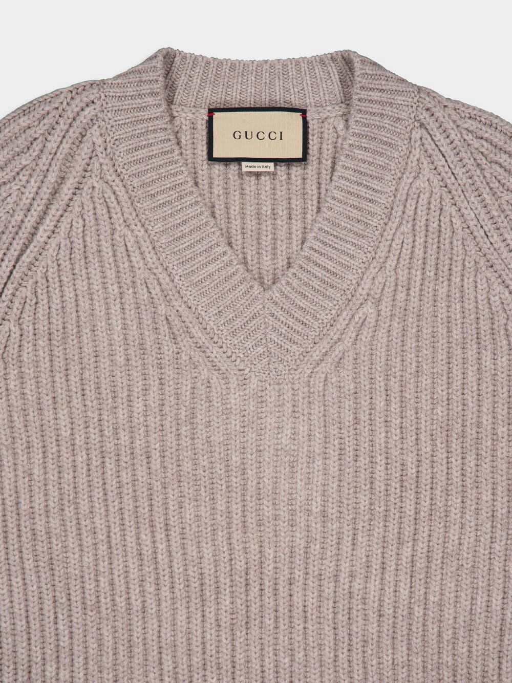 Warm Grey Wool-Cashmere Sweater