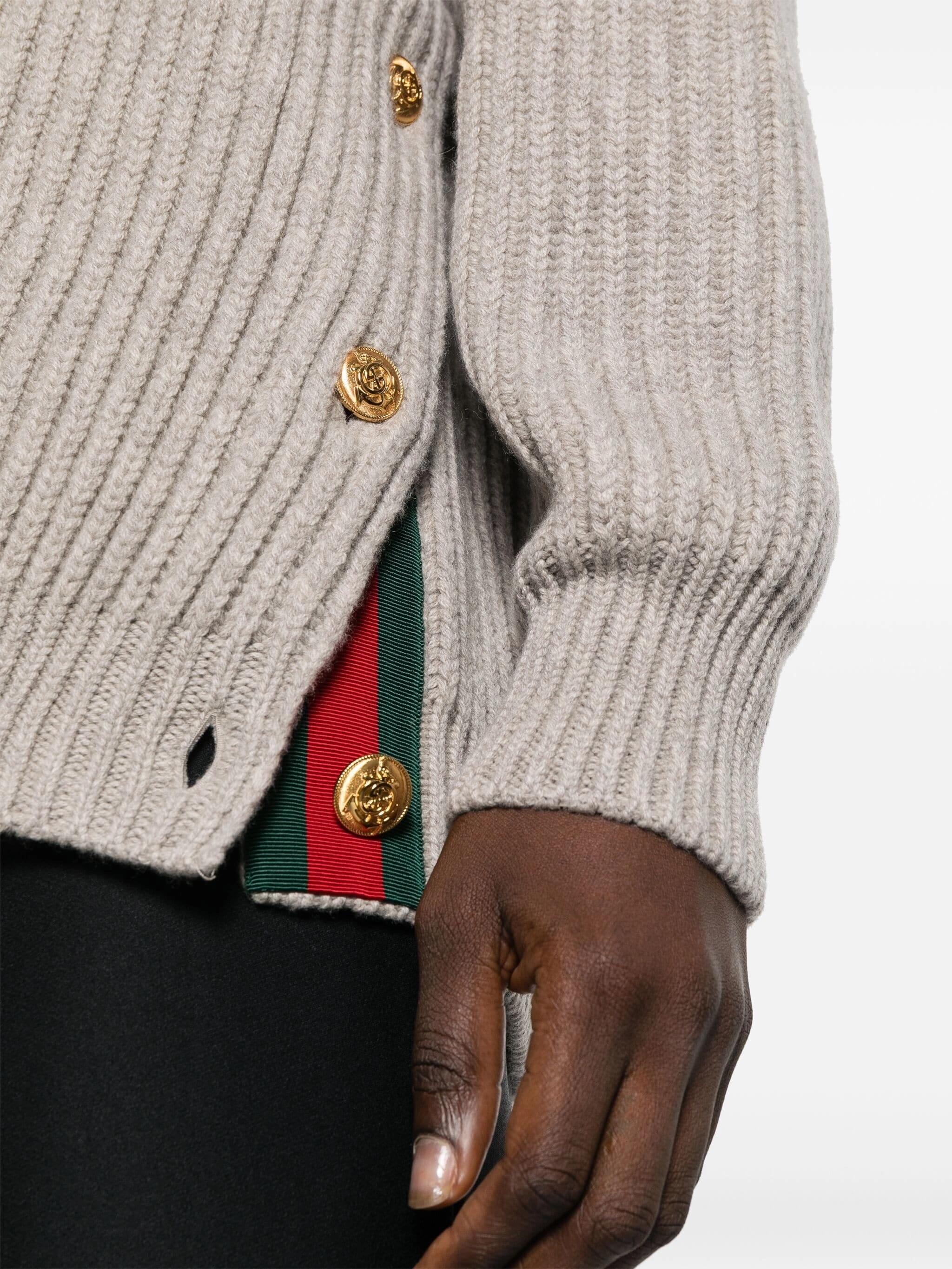 Warm Grey Wool-Cashmere Sweater