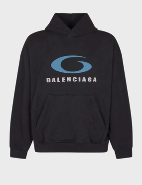 Washed Black Loop Sports Icon Sweatshirt Tops Mens - thermal tops