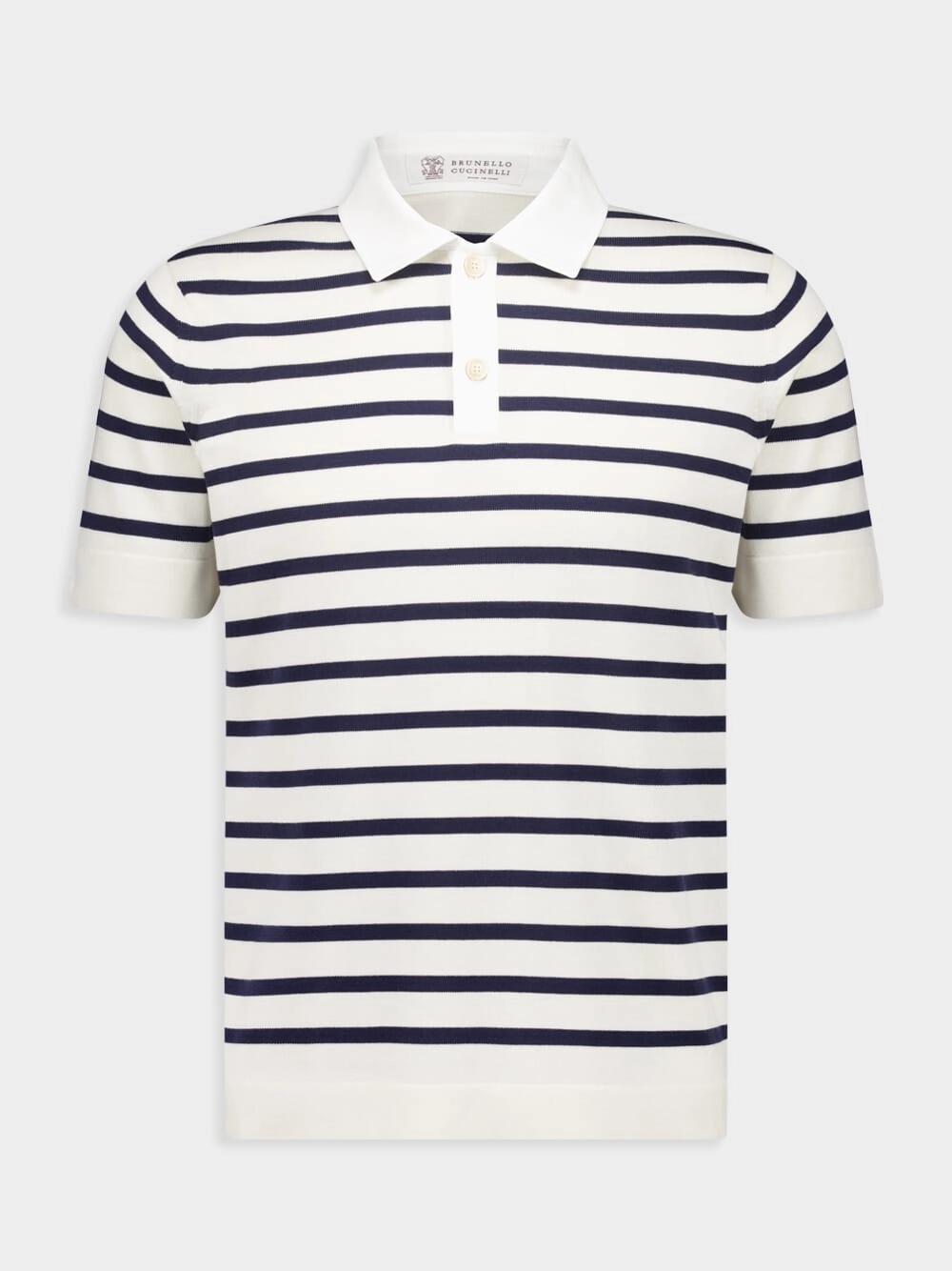 White and Navy Blue Striped Polo Sweater Short Sleeve Tops Mens - men's t-shirts outlet