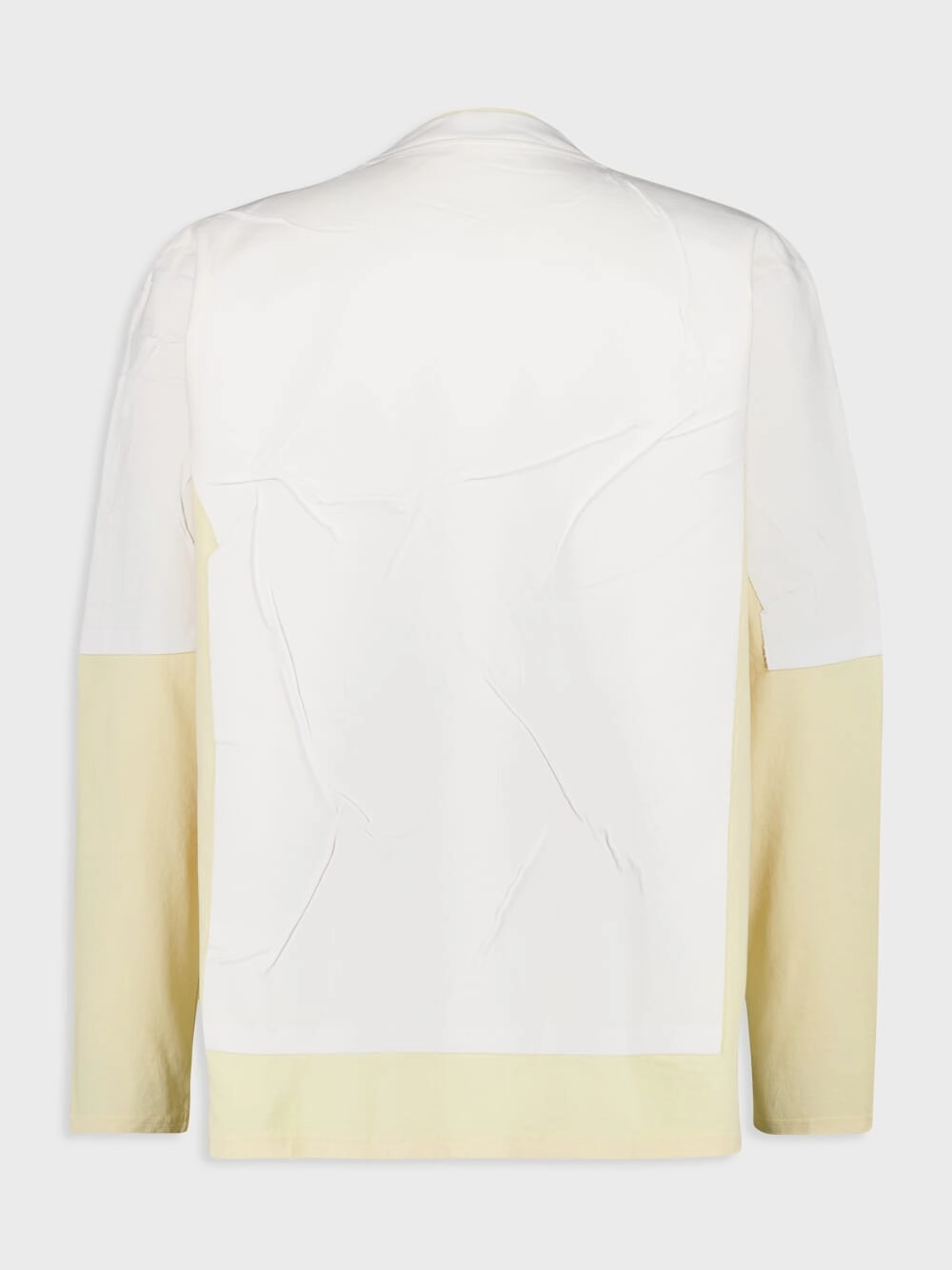 White and Yellow Oversized Jumper