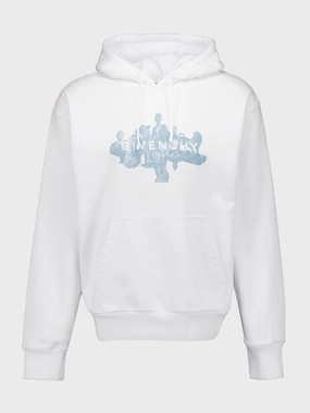 White Boxy Fit Sweatshirt Tops Mens - thermal tops