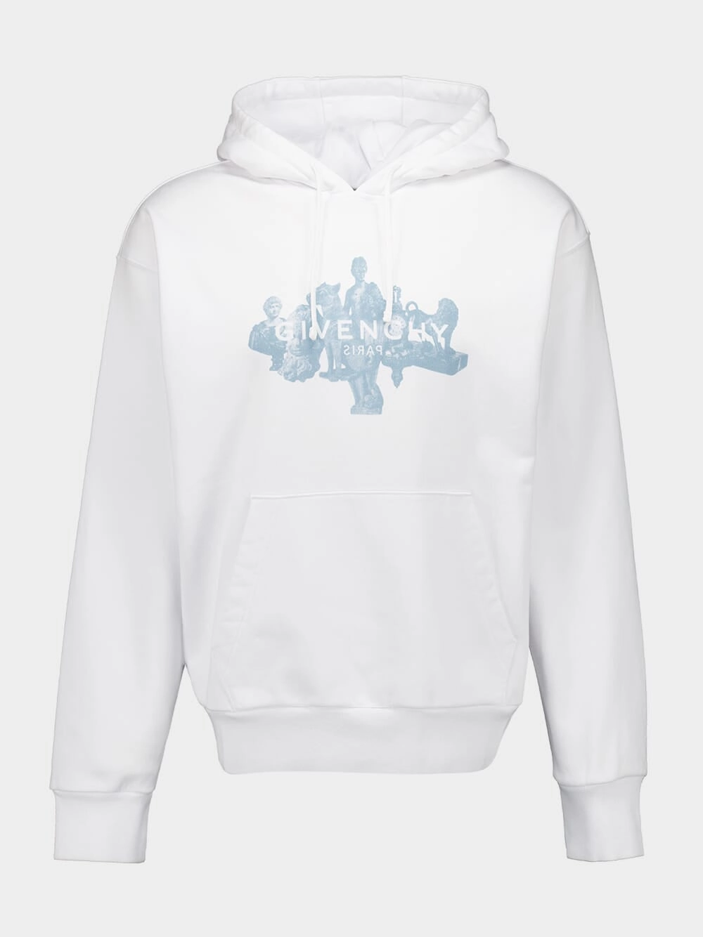 White Boxy Fit Sweatshirt Tops Mens - thermal tops