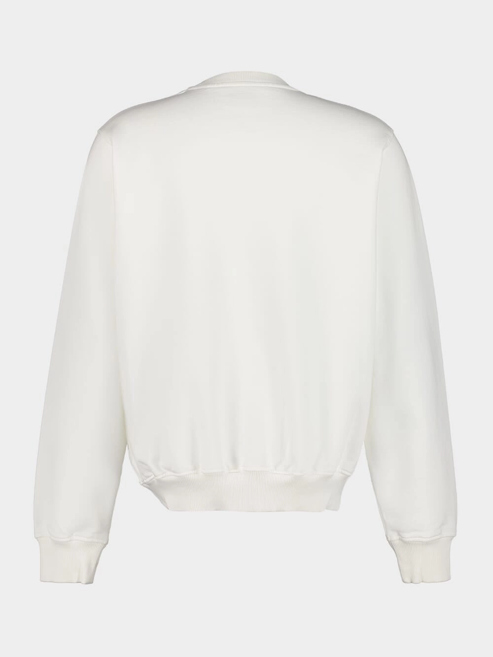 White Casa Way Mountain Print Sweatshirt