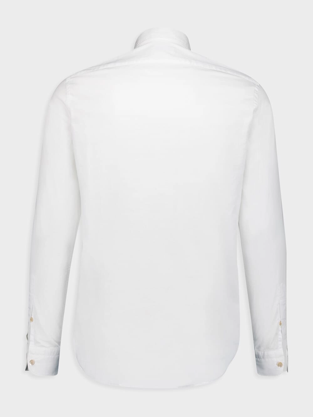 White Cotton Button-Up Shirt
