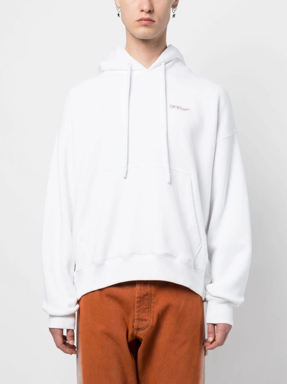 White Cotton Hoodie