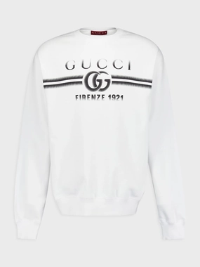 White Cotton Jersey Sweatshirt Tops Mens - thermal tops