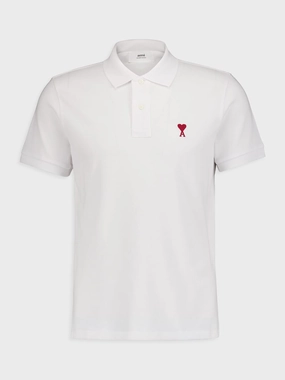 White Cotton Polo Shirt Tops Mens - men's t-shirts outlet