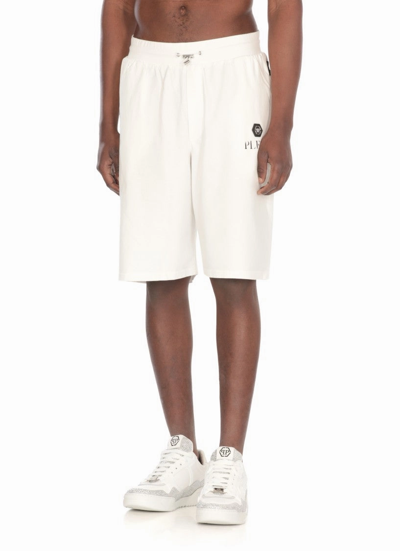 White Cotton Shorts
