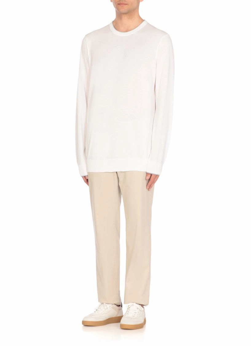 White Cotton Sweater