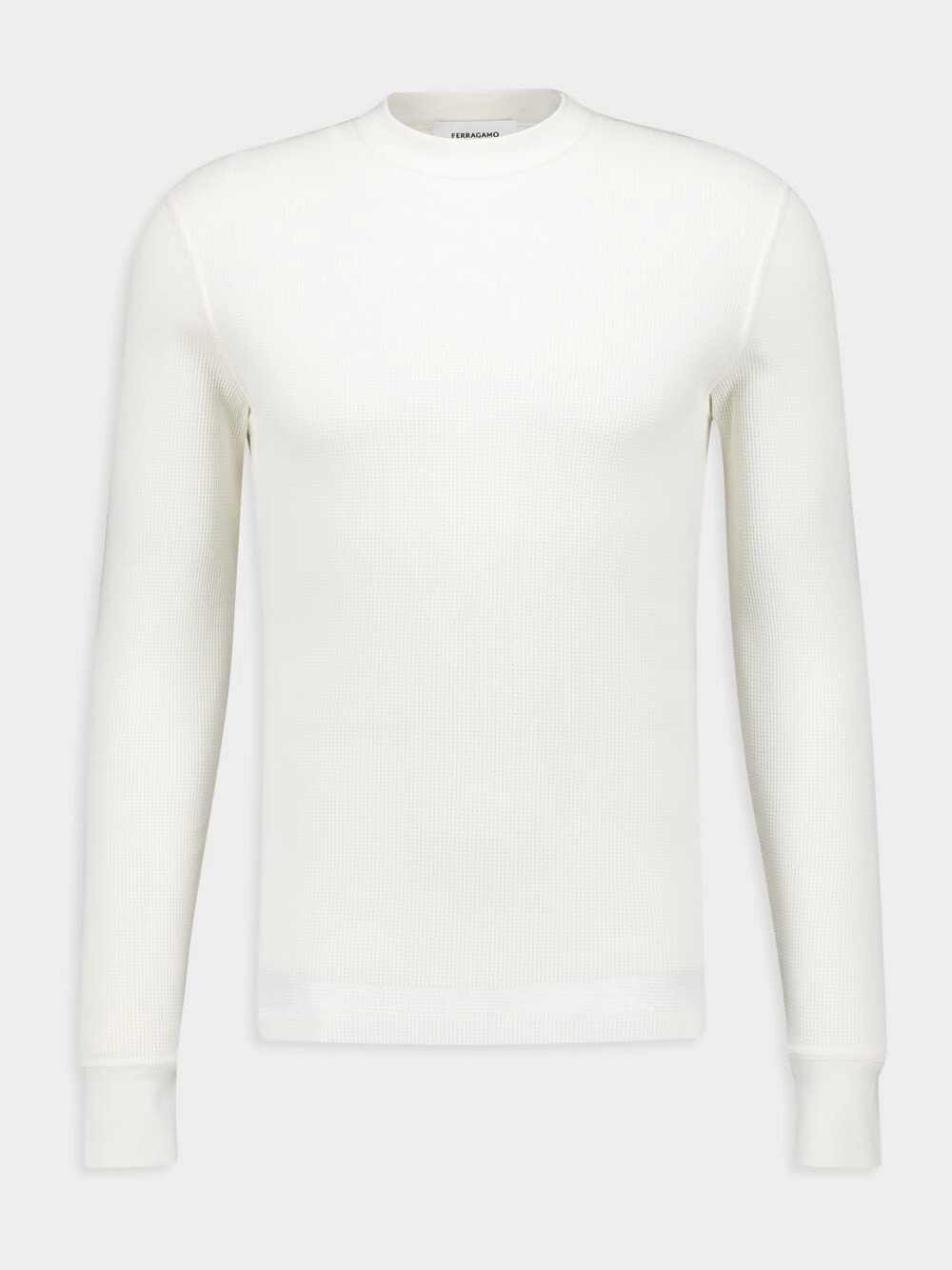 White Cotton Sweater Tops Mens - thermal tops