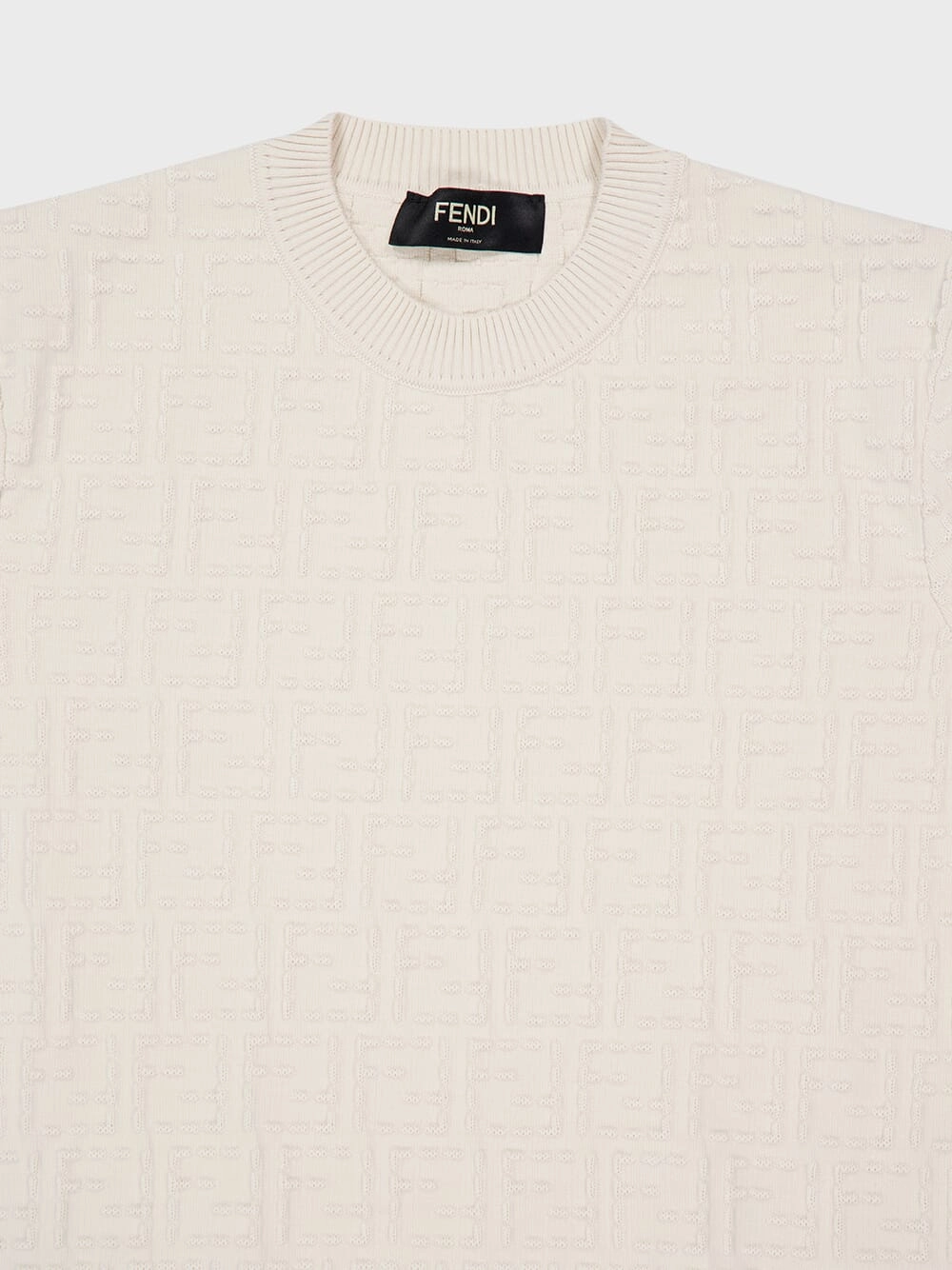 White FF Selleria Cotton Pullover