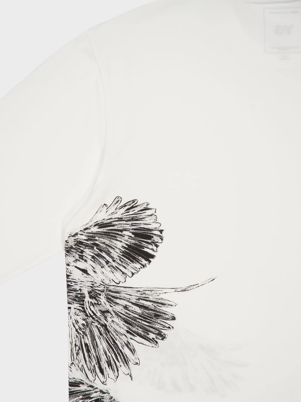 White Graphic Long Sleeve T-Shirt