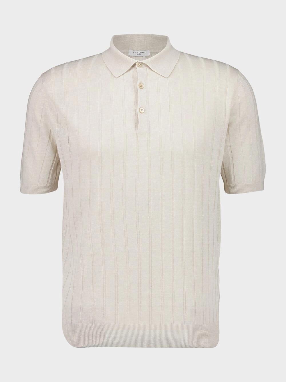 White Linen-Cotton Regular Fit Polo Tops Mens - men's t-shirts outlet