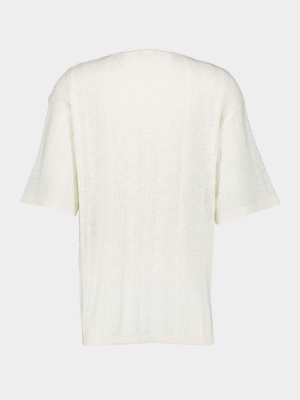 White Linen Cotton T-Shirt