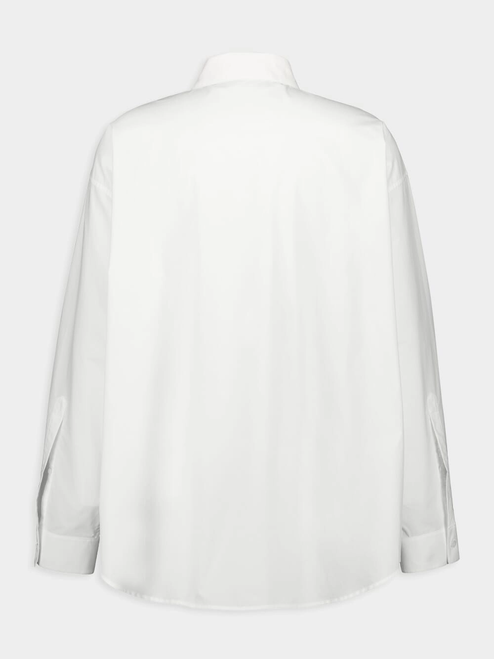 White Minimal Poplin Shirt