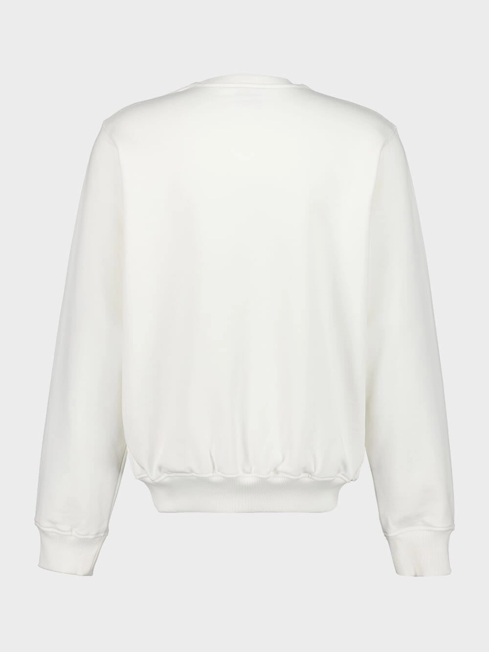 White Oasis Printed Cotton Sweatshirt
