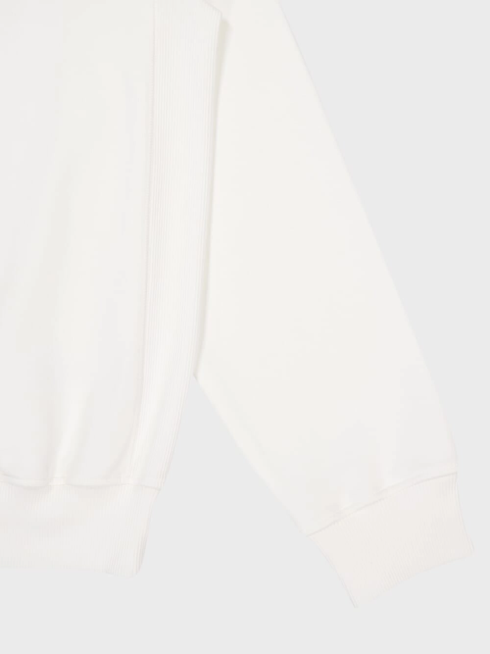 White Oasis Printed Cotton Sweatshirt