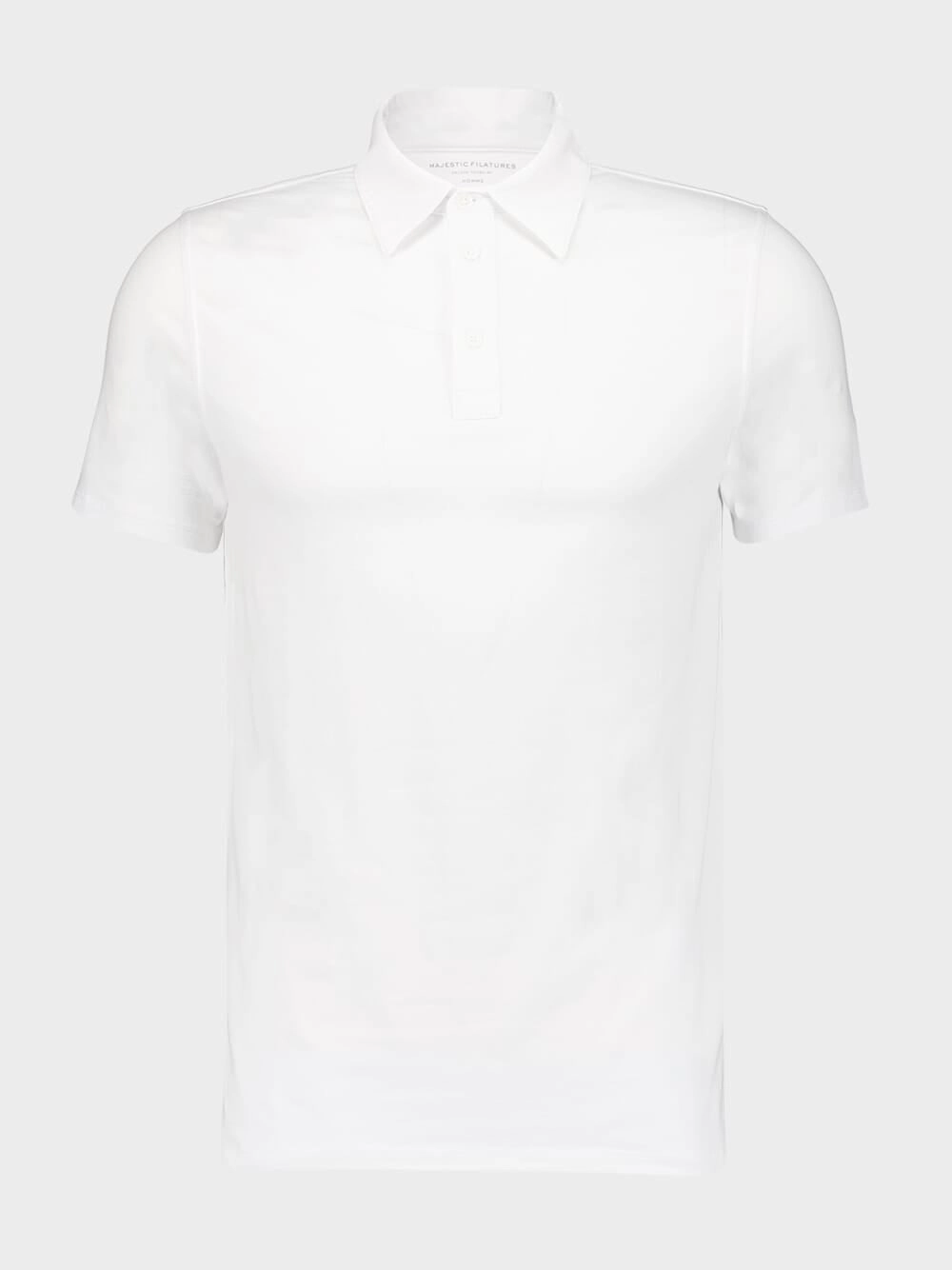 White Organic Cotton Short-Sleeved Polo Suits Mens - men's suits outlet