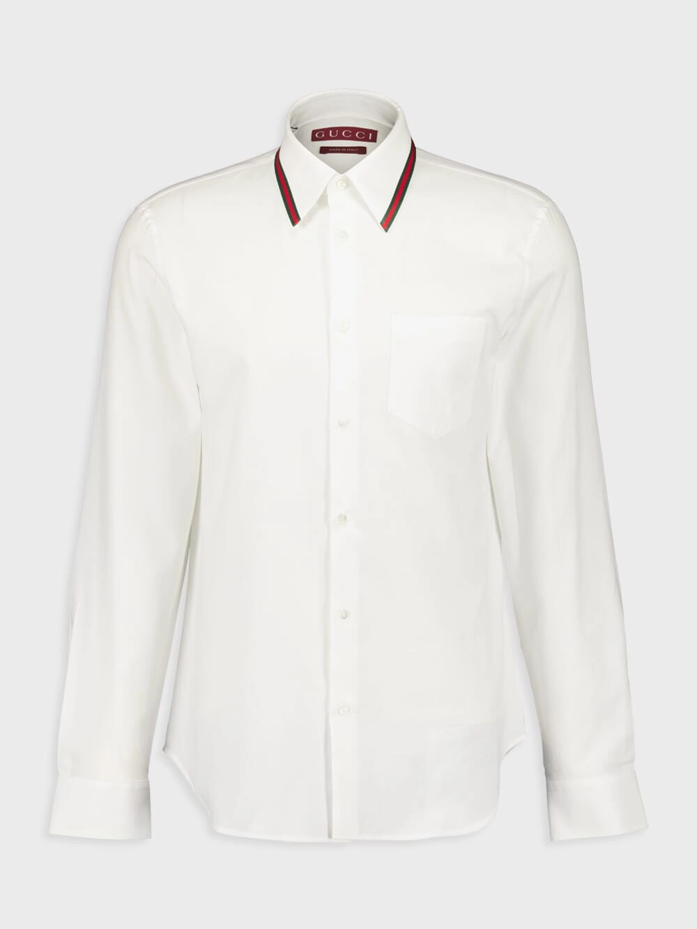 White Oxford Shirt with Web Collar Suits Mens - men's suits outlet