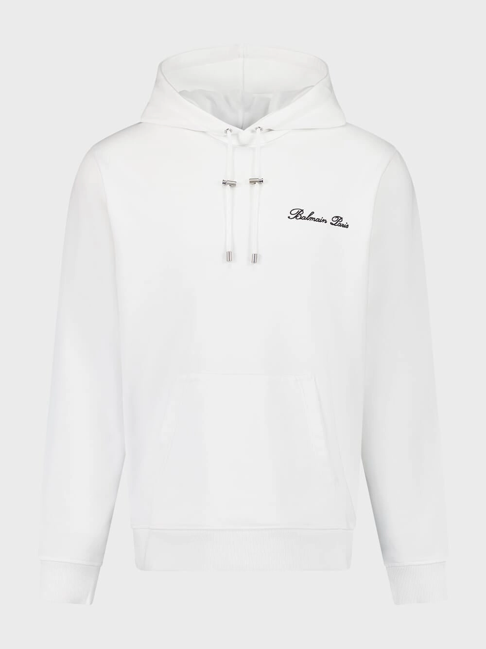 White Signature Embroidered Sweatshirt