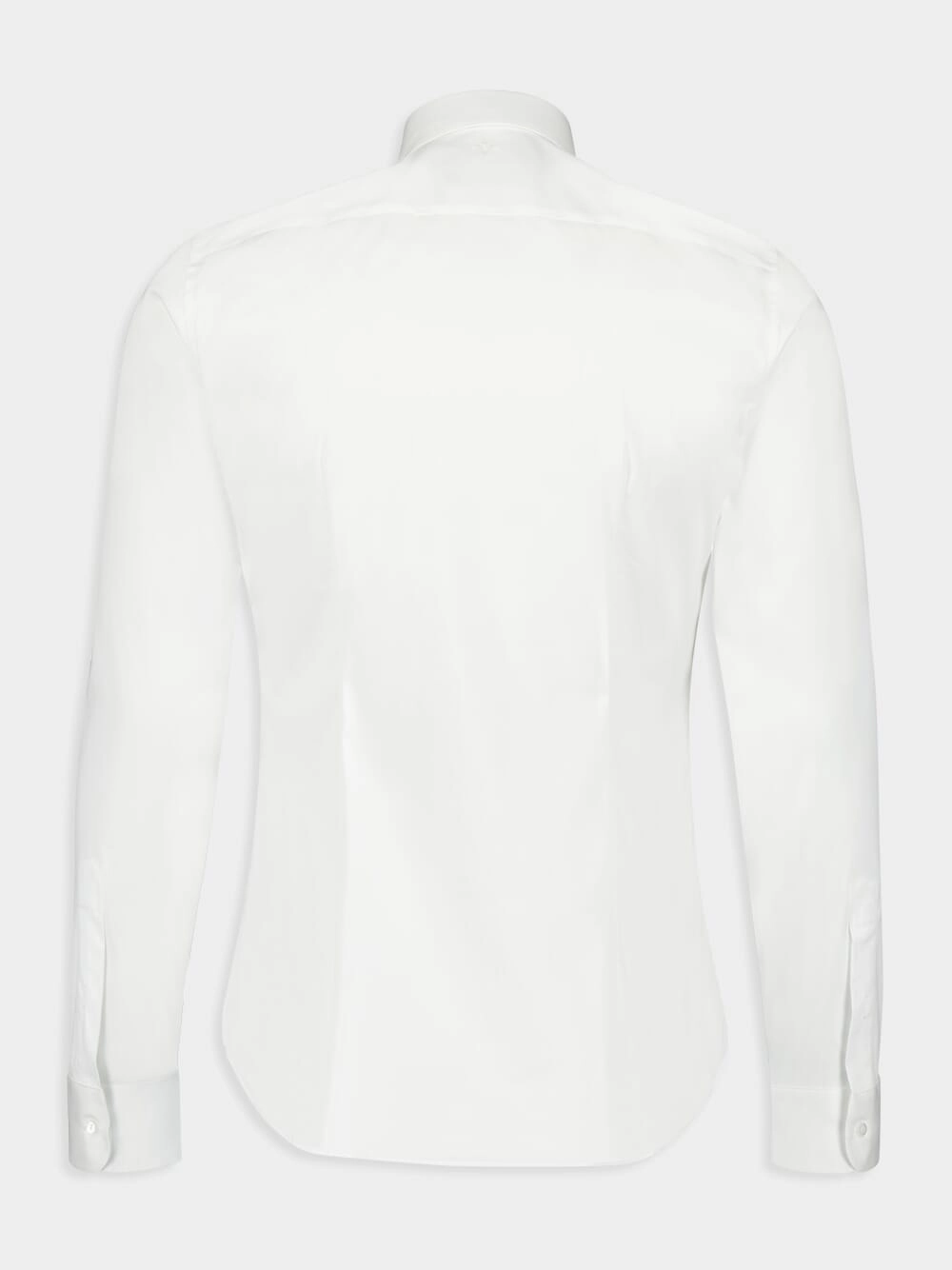White Stretch Cotton Shirt